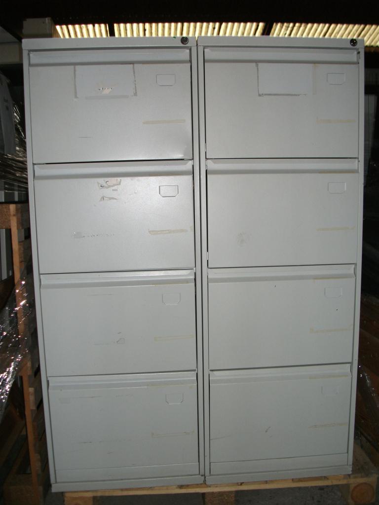 Bisley Archiefkast 4 hangmappenladen, Gebruikt, Niet ingevuld, Metaal, Niet ingevuld