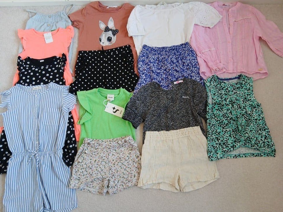 Zomerkleding pakket meisje maat 122 128, Kinderen en Baby's, Kinderkleding | Maat 122, Ophalen of Verzenden, Gebruikt, Meisje
