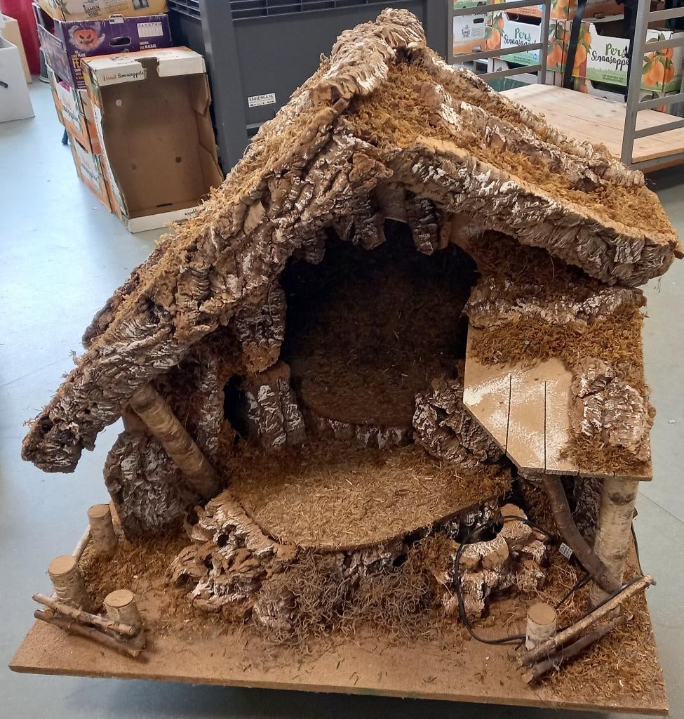 Groot  model kerststal., Ophalen, Gebruikt