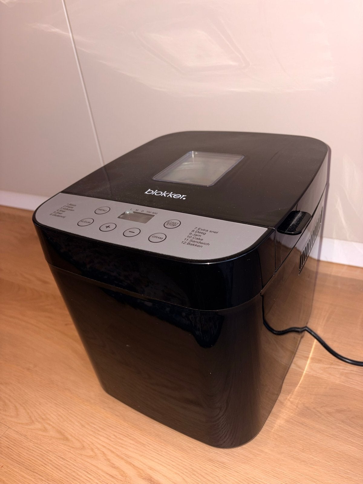 Broodbakmachine, Witgoed en Apparatuur, Broodbakmachines, 800 tot 1200 gram deeg, Zo goed als nieuw, Kijkvenster, Ophalen