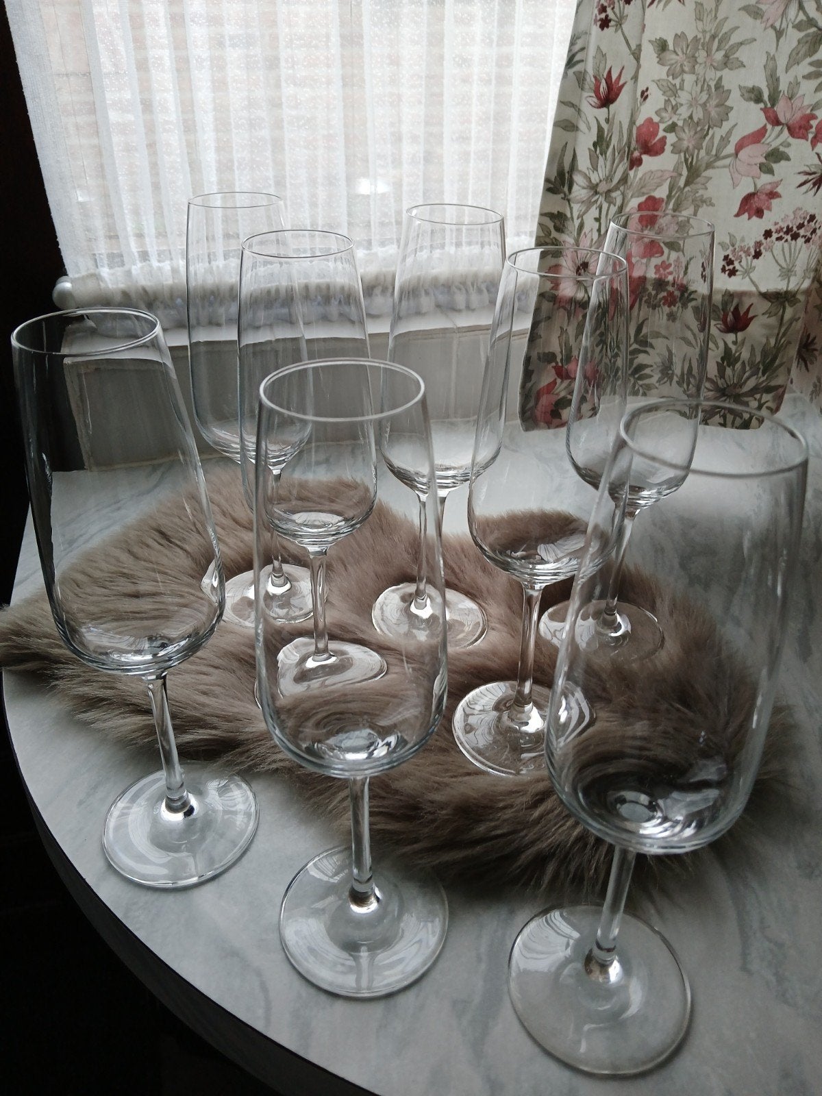Acht nieuwe kristallen Vivo champagneglazen., Ophalen, Nieuw, Overige typen