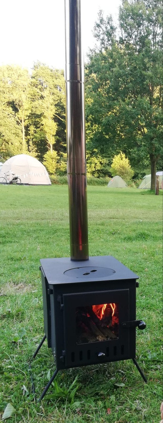 Outbacker 'Firebox' Eco Burn Secondary Burn Tent Stove, Ophalen