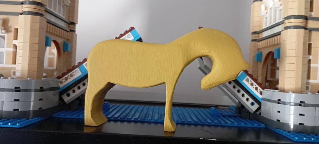 Houten Paard, Antiek en Kunst, Kunst | Beelden en Houtsnijwerken, Ophalen of Verzenden