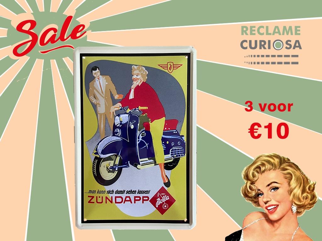 Reclamebord Zundapp 20x30, Ophalen of Verzenden, Zo goed als nieuw, Reclamebord