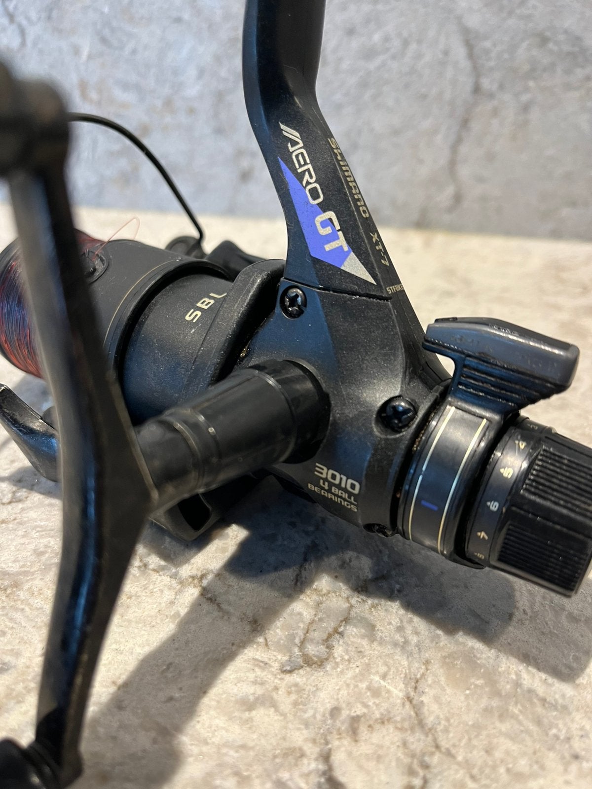 Shimano Aero GT 3010 match molen met 2e spoel, Watersport en Boten, Ophalen of Verzenden, Zo goed als nieuw, Molen