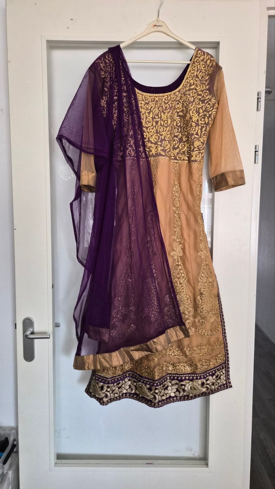 Bollywood Indiase Anarkali Ghagra Choli Jurk Maat 42, Kleding | Dames, Ophalen, Zo goed als nieuw, Maat 42/44 (L)