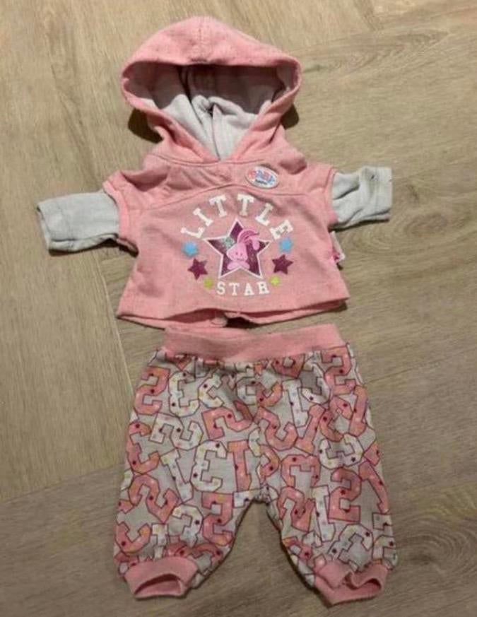 BABY born poppenkleding set: hoodie en broekje voor 43cm pop, Ophalen of Verzenden, Gebruikt, Babypop