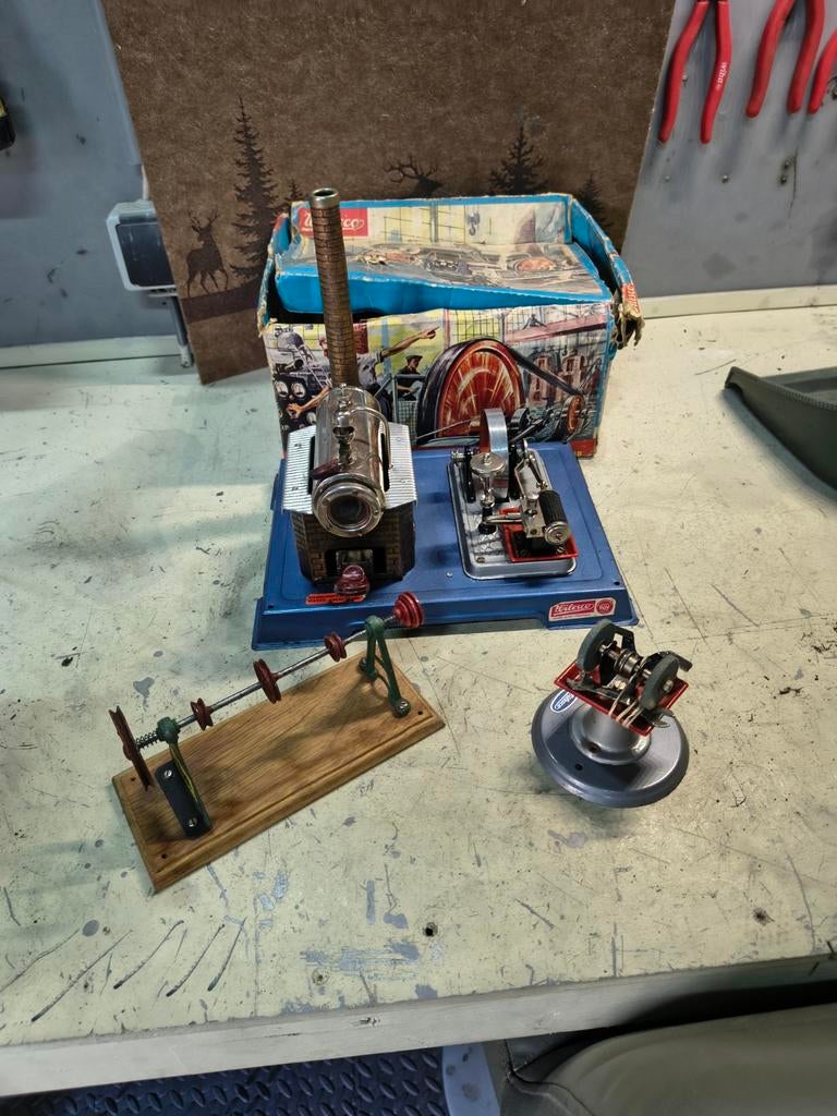 Wilesco Stoommachine met accessoires, zo goed als nieuw., Ophalen of Verzenden