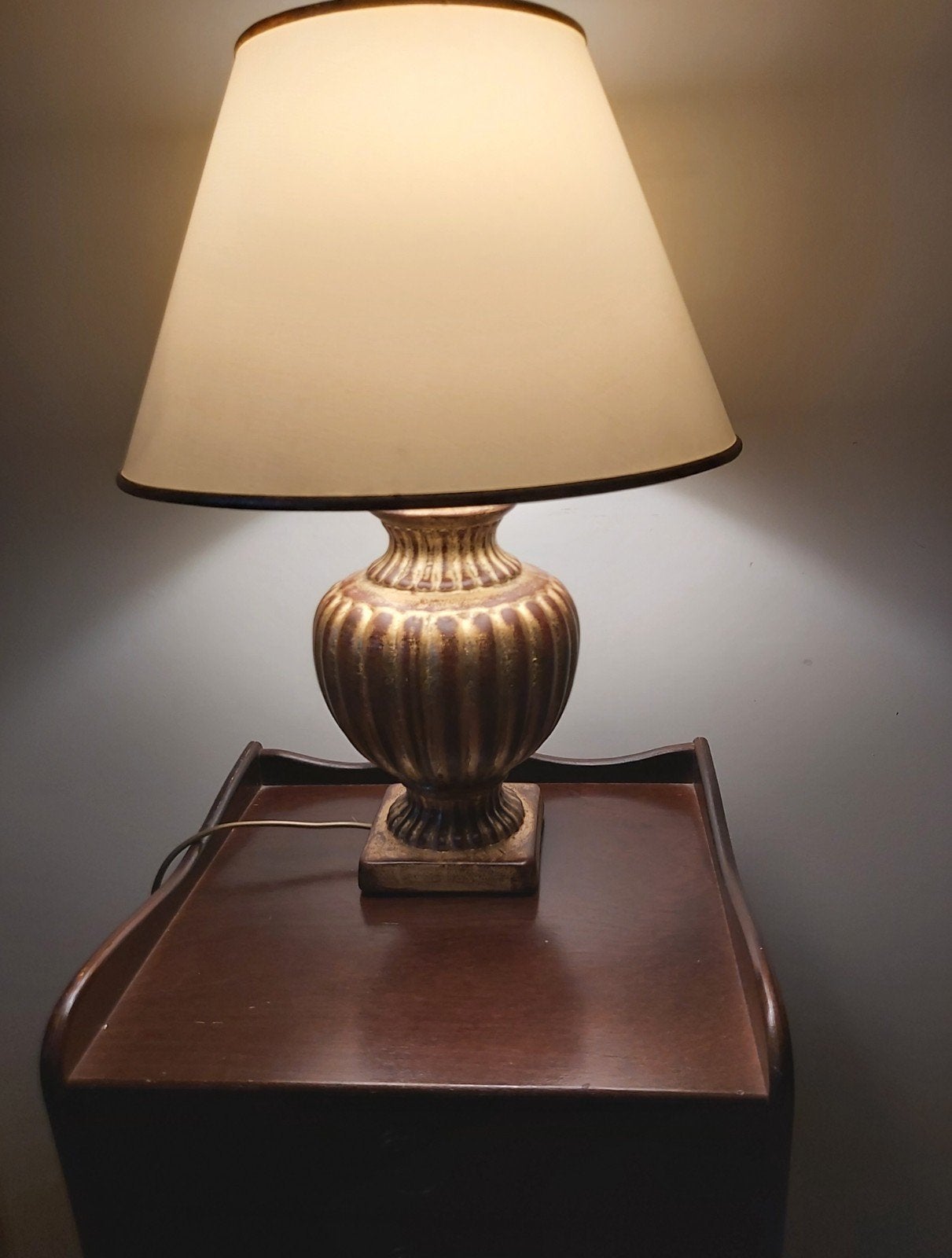 Le Dauphin  France tafellamp (vintage), Goud, Ophalen of Verzenden, Vintage