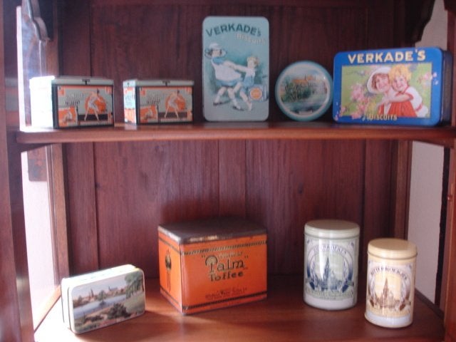 Oude Koek & Toffee blikken, waaronder antieke (9 stuks)!, Ophalen of Verzenden, Gebruikt, Koek(jes), Verkade