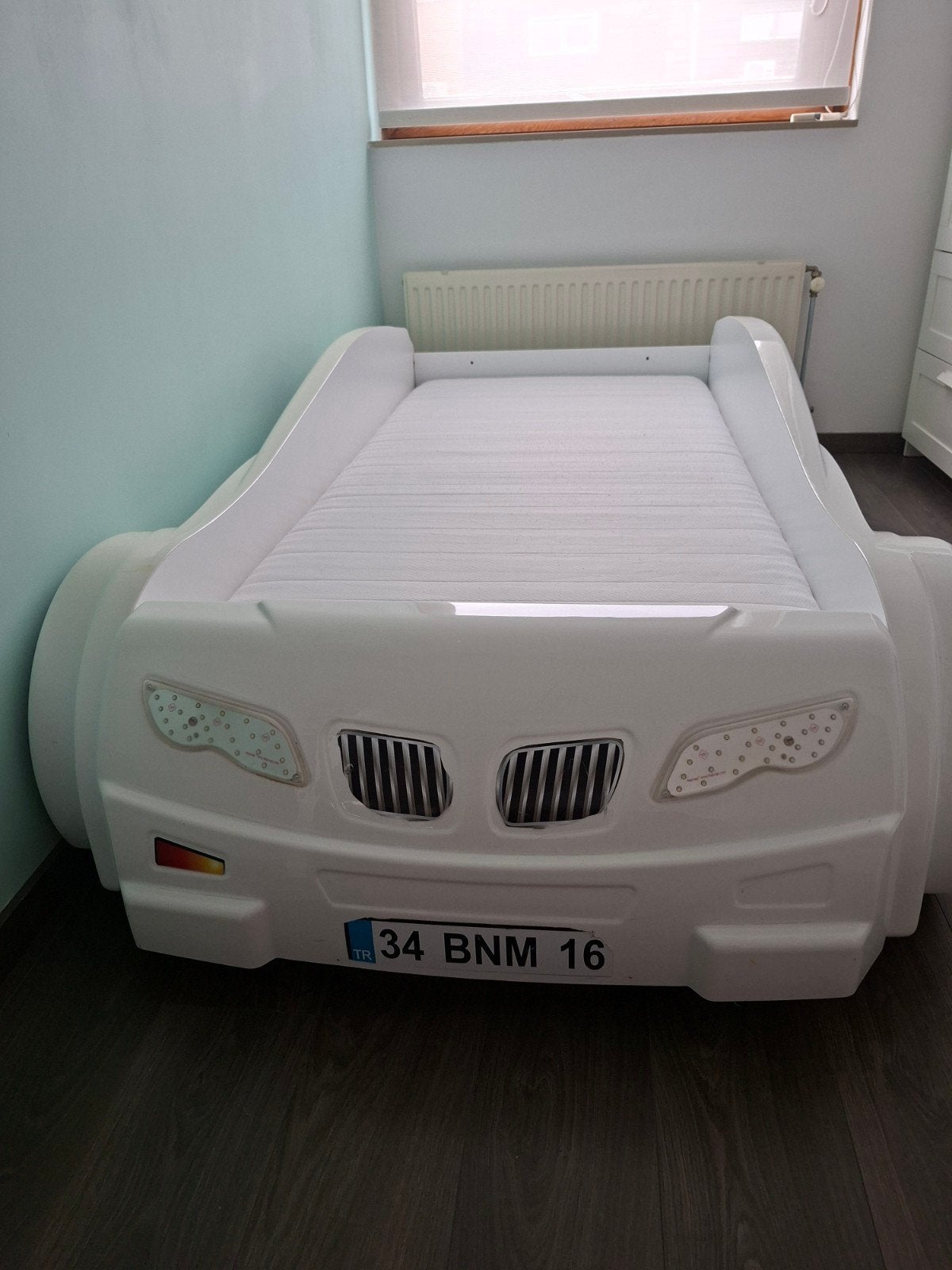 MDF Autobed met matras, Ophalen, Overige materialen, 90 cm, Eenpersoons