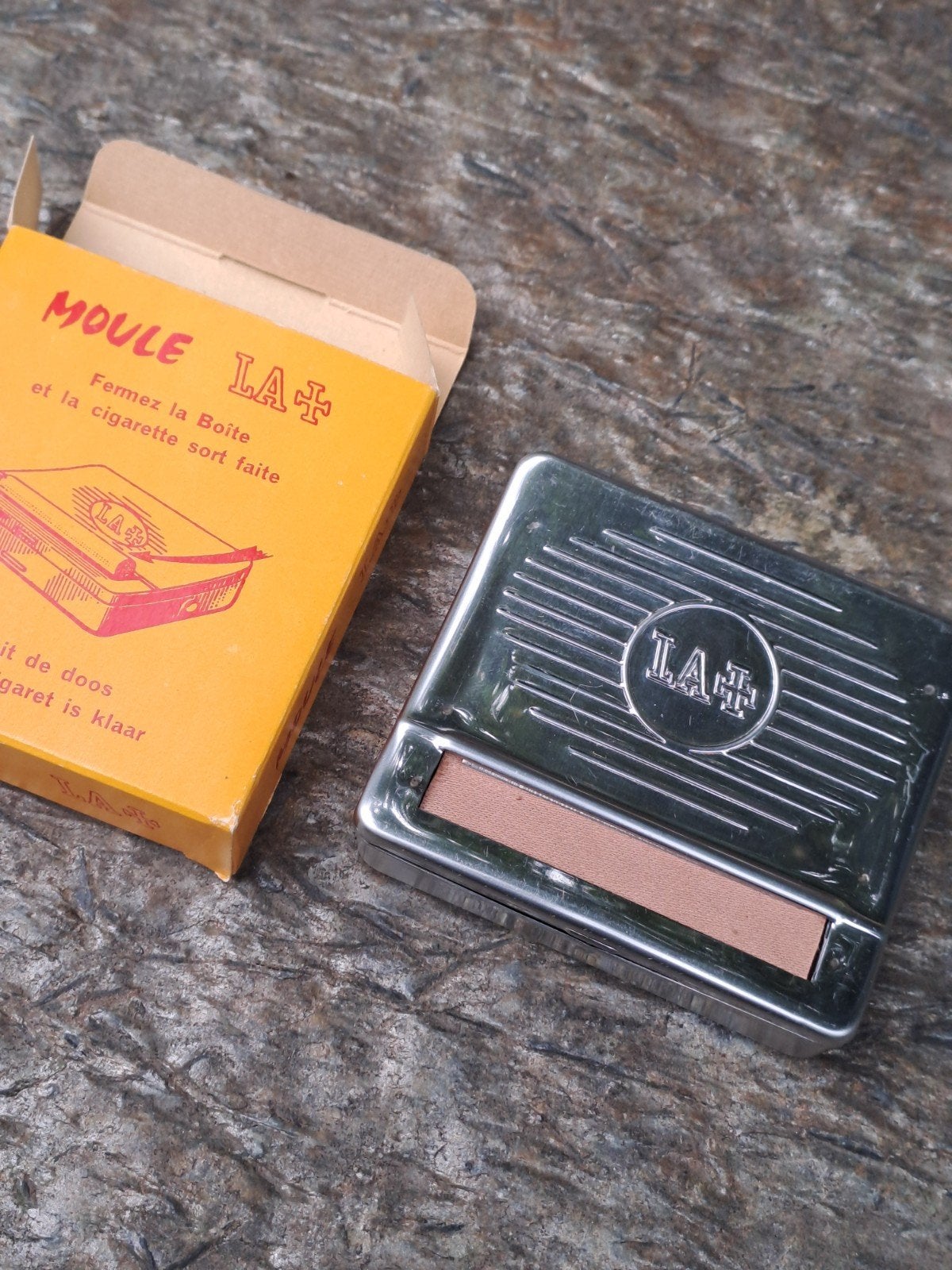 Vintage LA+ sigarettenroller in originele doos, Verzenden, Nieuw, Overige typen