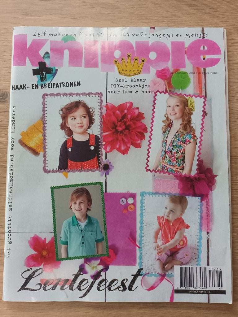 Knippie nr 2 april mei 2013 lente baby kinderen mode, Hobby en Vrije tijd, Ophalen of Verzenden, Gebruikt, Kind, Knippie