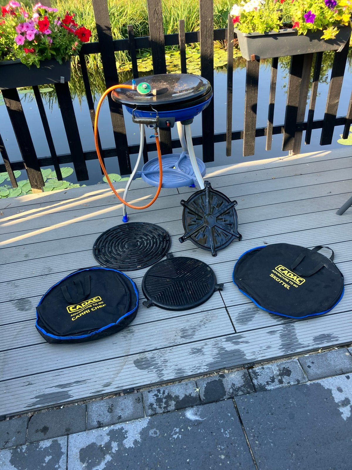 Cadac skottelbraai, Ophalen, Gebruikt