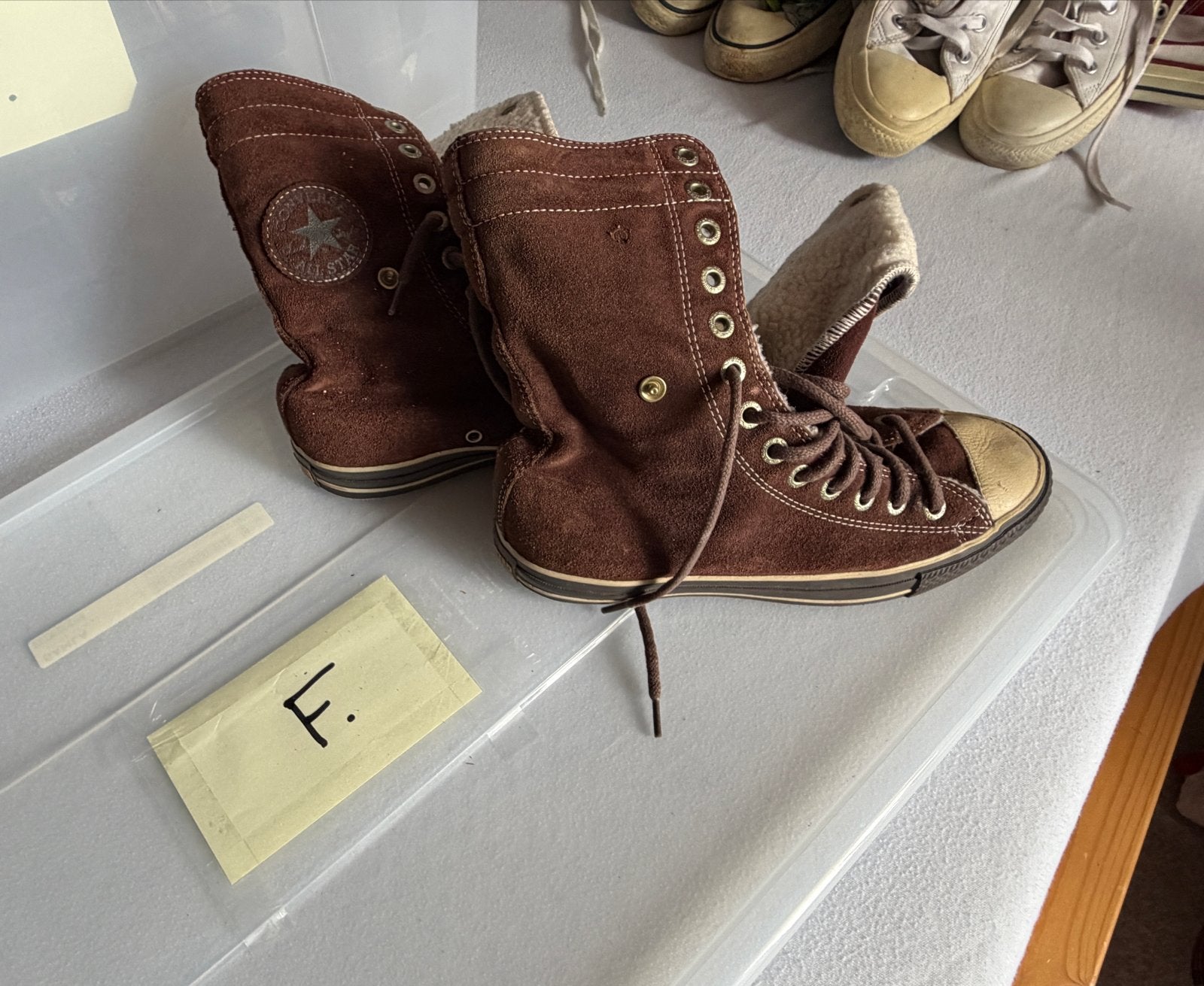 Converse All Star Bruine Suède Laarzen Maat 39, Verzenden, Gedragen, Bruin, Lage of Enkellaarzen