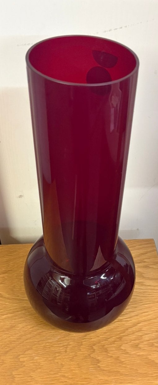 Ikea Stockholm vaas - 48 cm hoog, Ophalen, Minder dan 50 cm, Rood, Glas