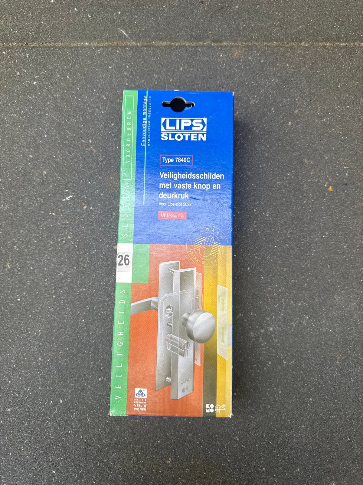 LIPS Veiligheidsschilden met vaste knop en deurkruk, Ophalen of Verzenden, Nieuw, Overige materialen, Klink of Kruk
