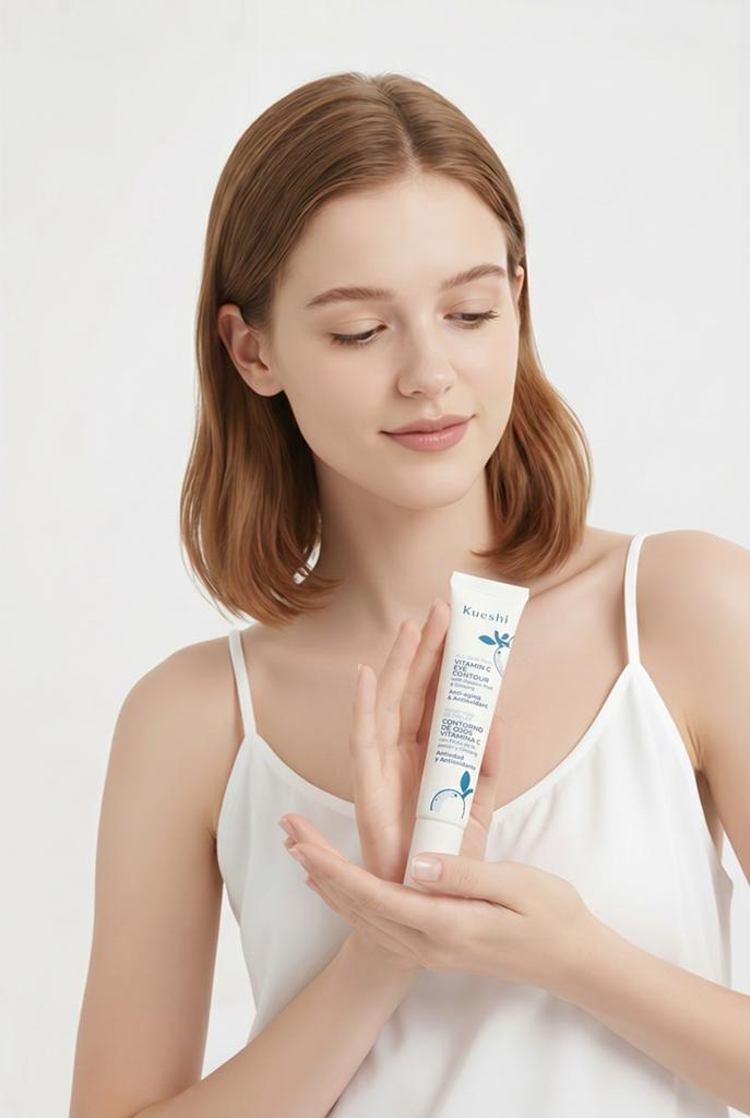 Kueshi Vitamine C Oogcrème - Nieuw, Verzenden, Nieuw, Ogen, Verzorging