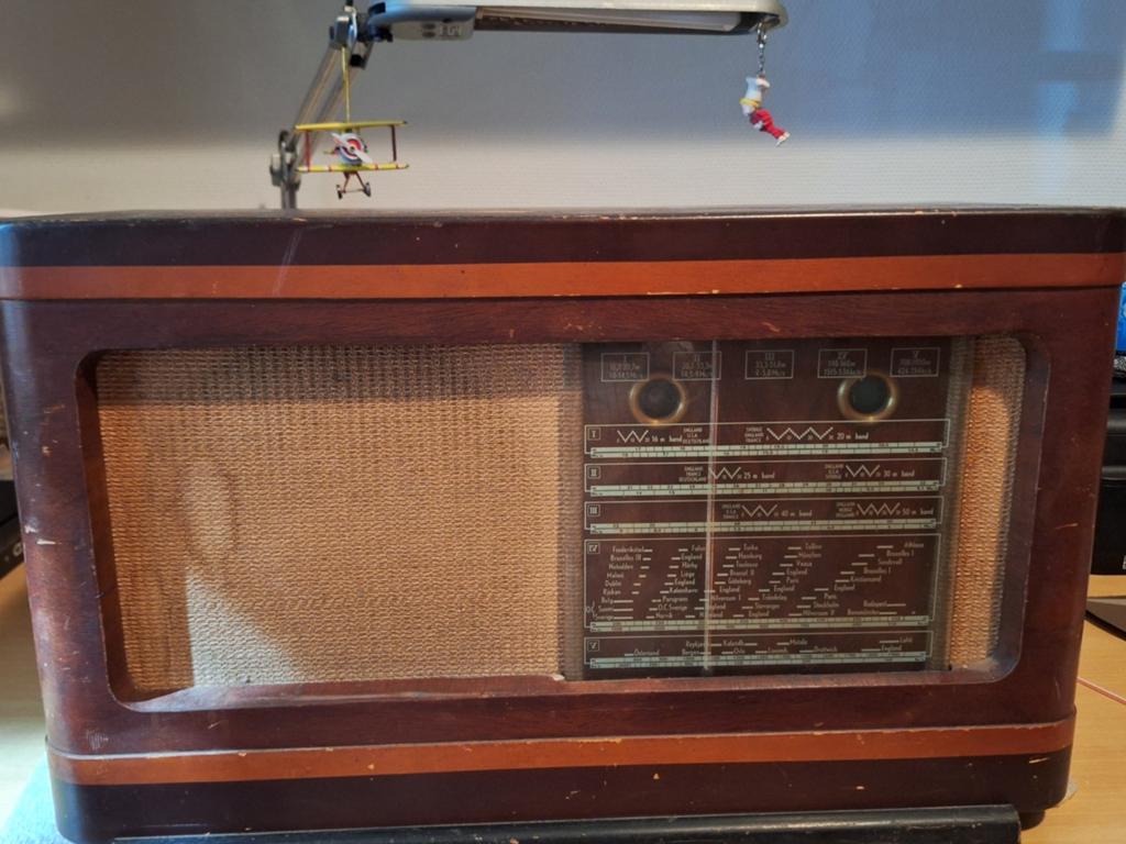 3 Antiek Philips radio, Philips bandrecorder, +gratis autora, Ophalen