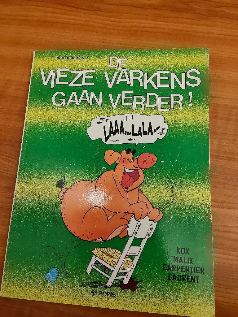Vieze varkens gaan verder strip, Eén stripboek, Ophalen of Verzenden, Zo goed als nieuw