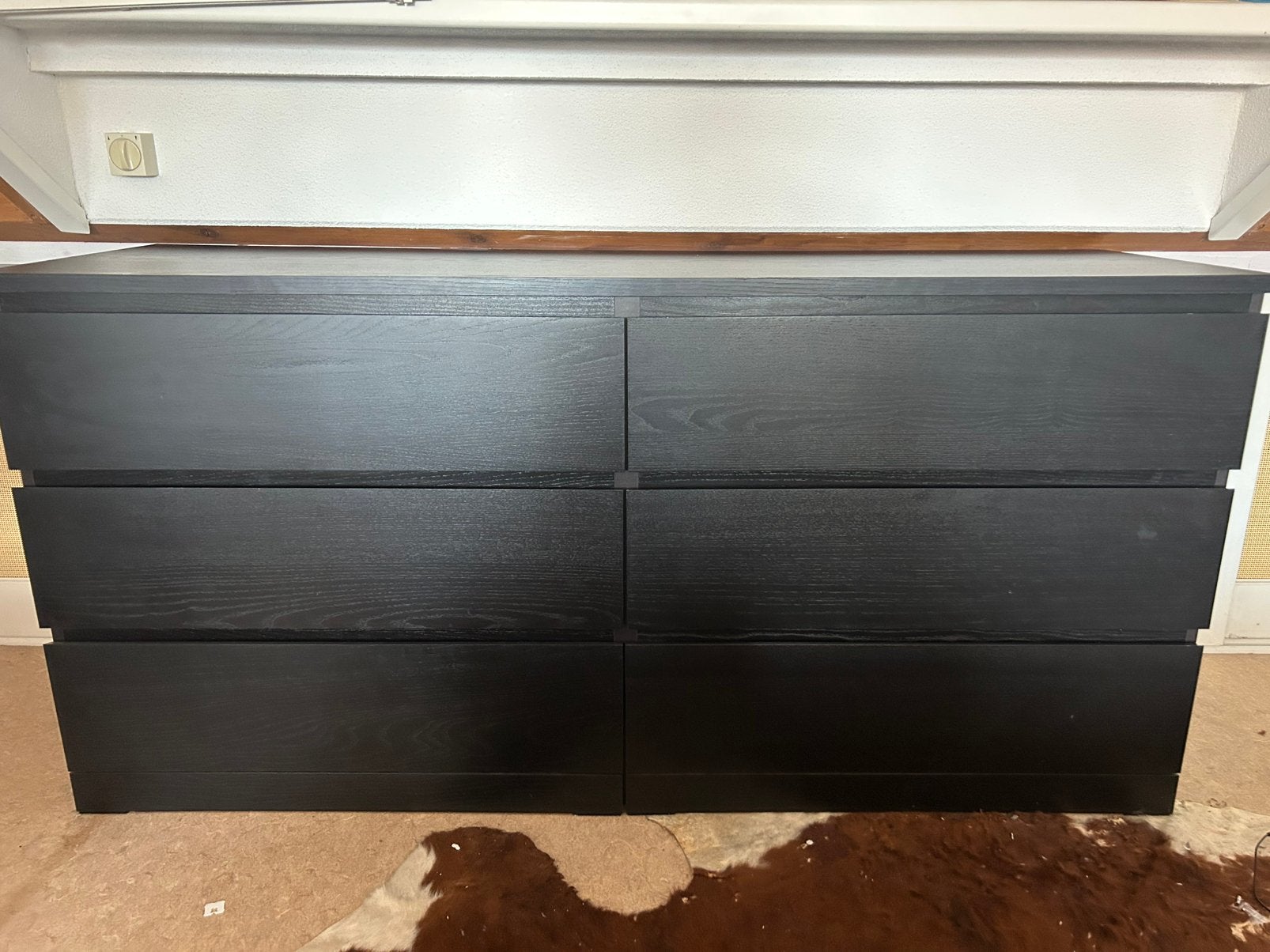 Malm ladekast - ikea zwart, Ophalen, Minder dan 50 cm, 5 laden of meer, Hout