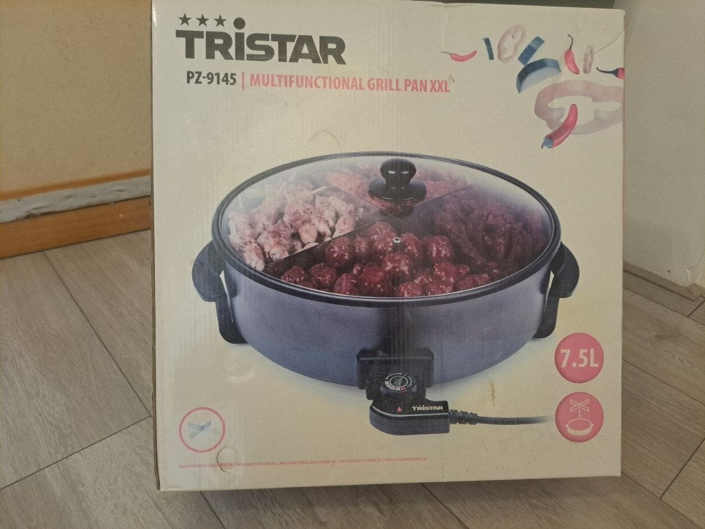 Tristar grill pan xxl, Ophalen, Overige typen, Nieuw, Rvs