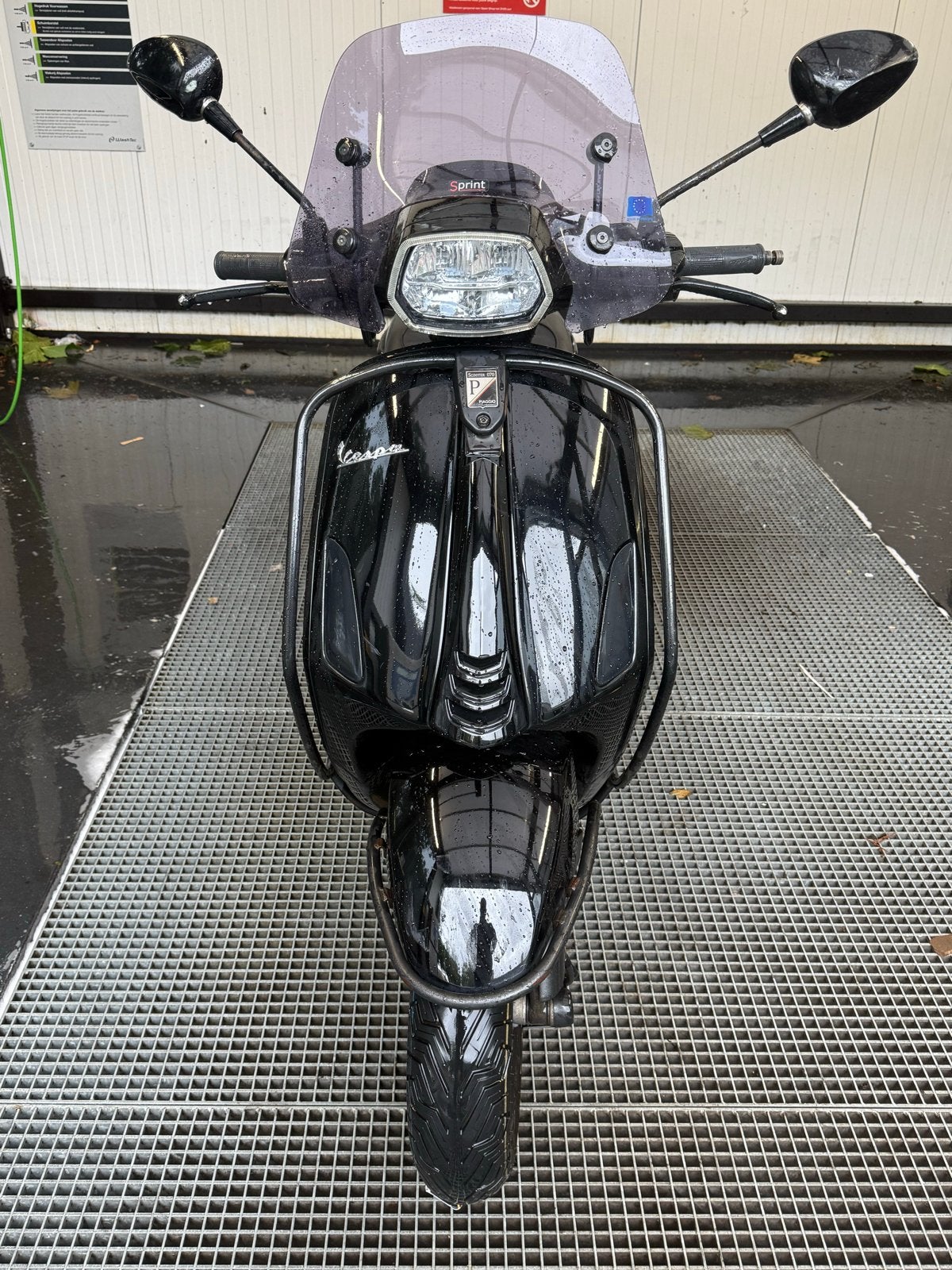 Zwarte Vespa Sprint 45/50km, Fietsen en Brommers, Ophalen, Gebruikt, Overige modellen, Maximaal 45 km/u