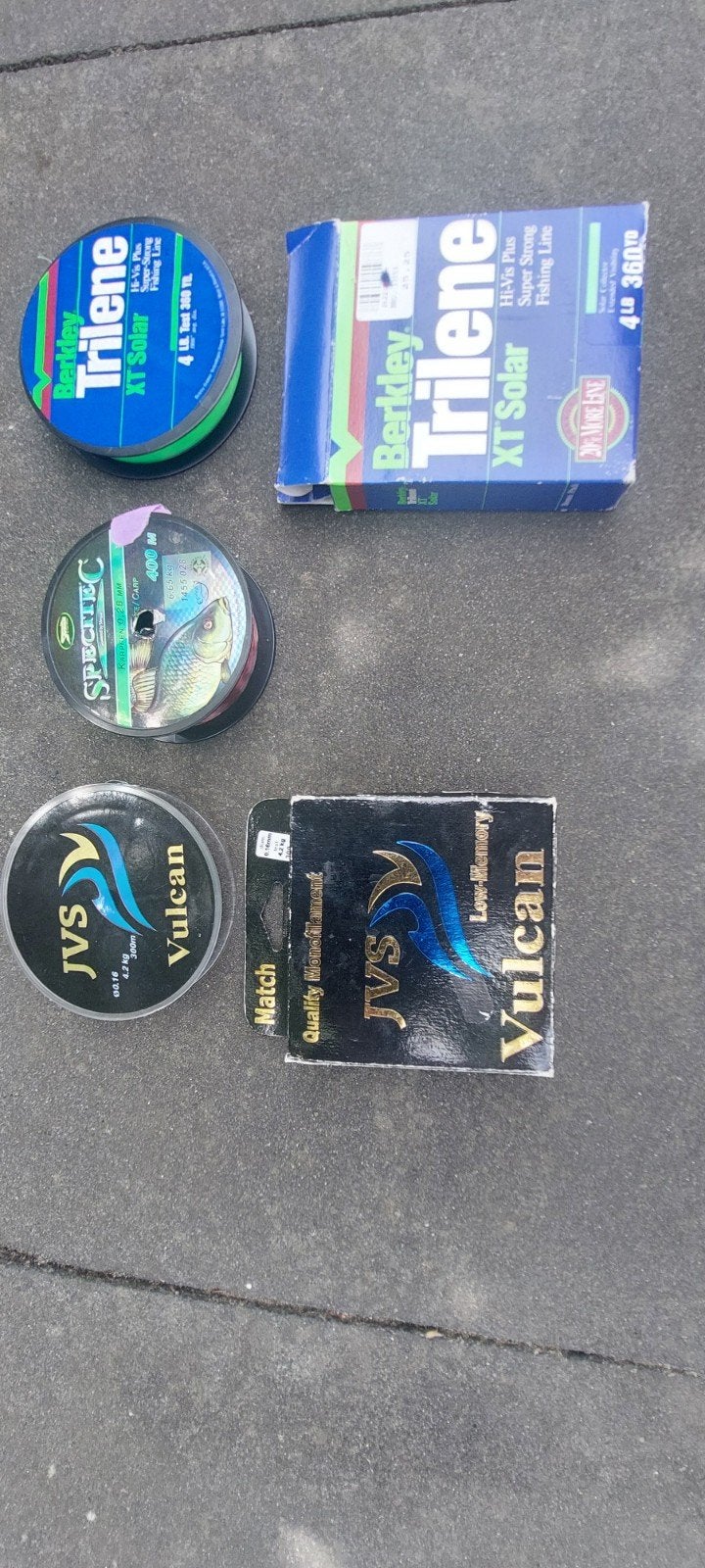 Vislijnen: Berkley Trilene, Spectec, JVS Vulcan (diverse), Ophalen, Nieuw, Vislijn