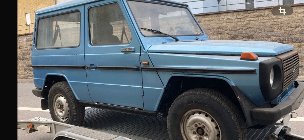 Mercedes G-240 ex-NATO. Klein Project nieuwe motor OM 616., Auto's, Trekhaak, Zwart, 4 cilinders, G-Klasse