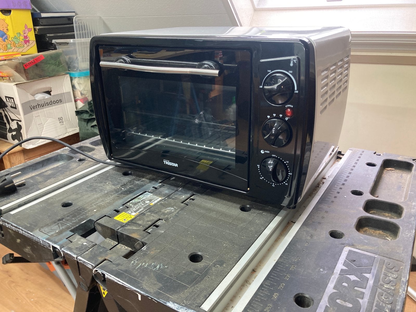 Tristar 800w, Ophalen, Minder dan 45 cm, Campingoven, Minder dan 45 cm