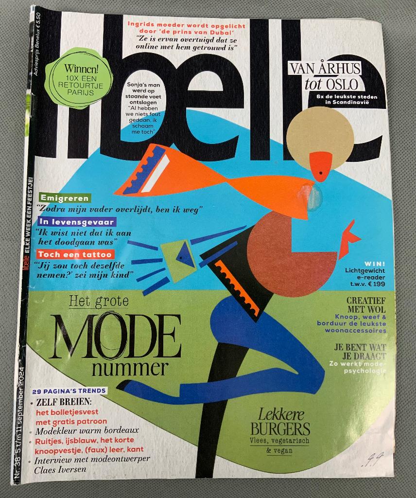 Tijdschrift Libelle, nr 38 september 2024 - modespecial, Ophalen of Verzenden, Zo goed als nieuw, Damesbladen