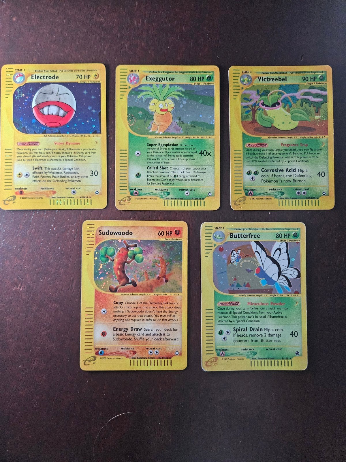 Pokemon set skyridge, aquapolis, expedition, Ophalen of Verzenden, Meerdere kaarten