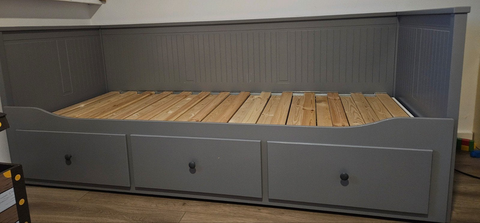 Ikea uitschuifbaar bed 80x200/160x200 met lades, Huis en Inrichting, Ophalen, Overige materialen, Verstelbaar, Eenpersoons