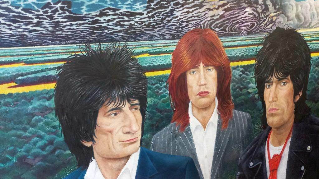 The Rolling Stones - Somewhere in time ( 'Weird Sky' ), Maakt ook portretten, Schilderkunst