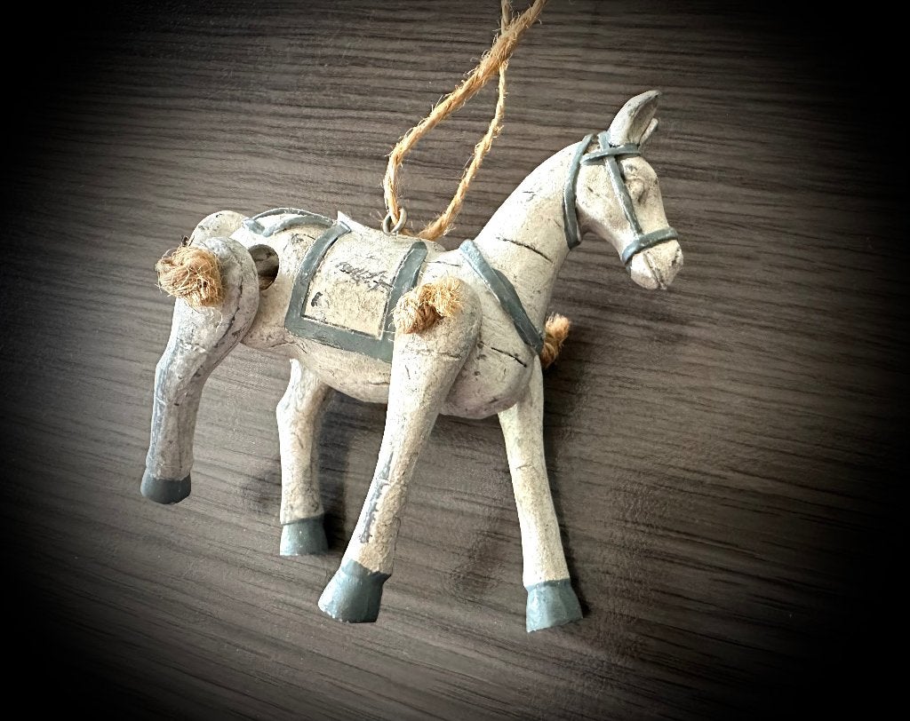 Paardje Decoratief Resin Beweegbare Poten curiosa vintage, Verzenden