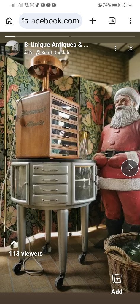 Vintage tandartskast/dokterskast/apothekerskast, Ophalen