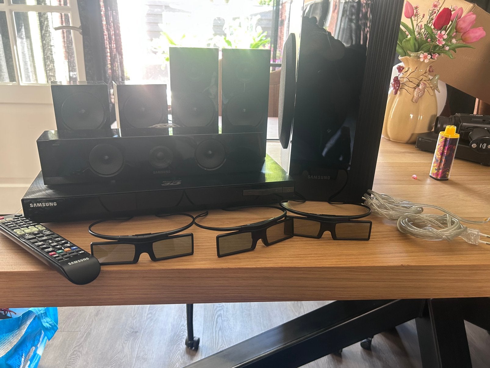 Samsung HT-E5500 5.1 Home Cinema Set. Incl 3d brillen, Overige merken, Blu-ray-speler, 70 watt of meer, Ophalen of Verzenden