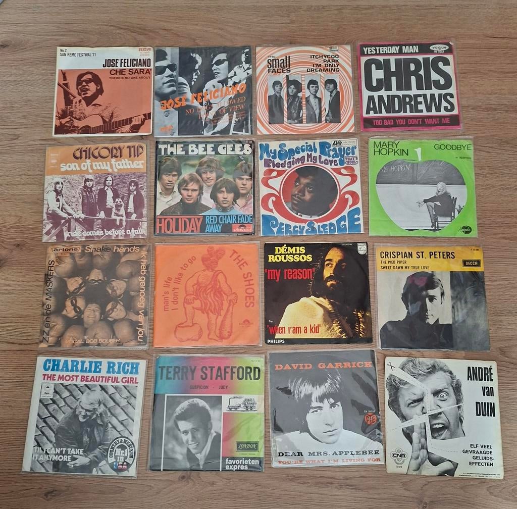 21 vinyl singels en 11vinyl  lp 's., Ophalen of Verzenden, Gebruikt, Overige formaten, Overige soorten