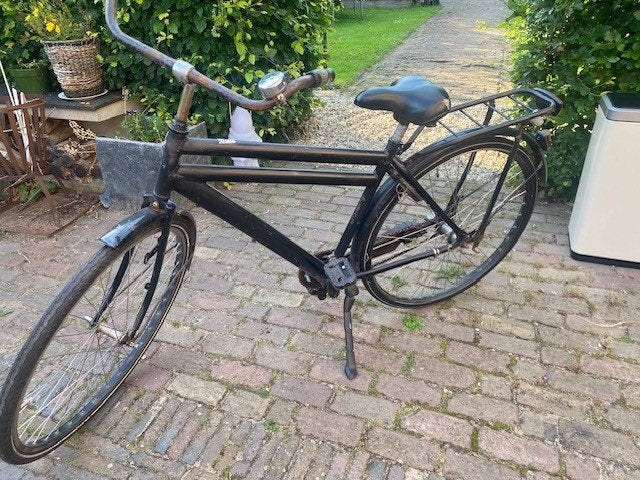 jongensfiets zwart, Ophalen, Terugtraprem, Gebruikt, Versnellingen