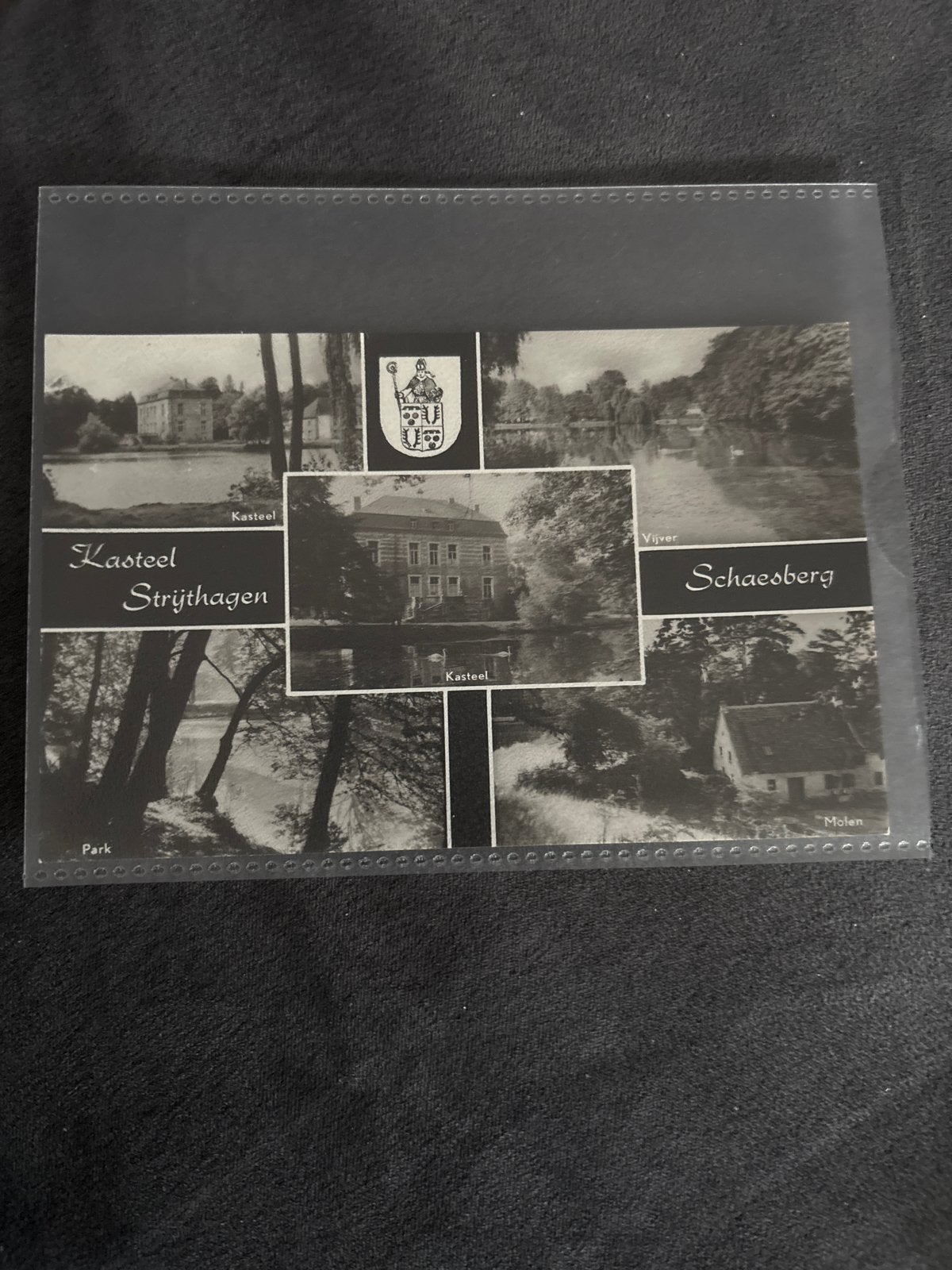 Oude Ansichtkaart Kasteel Strijthagen Schaesberg Limburg, Ophalen of Verzenden, 1920 tot 1940, Ongelopen, Limburg