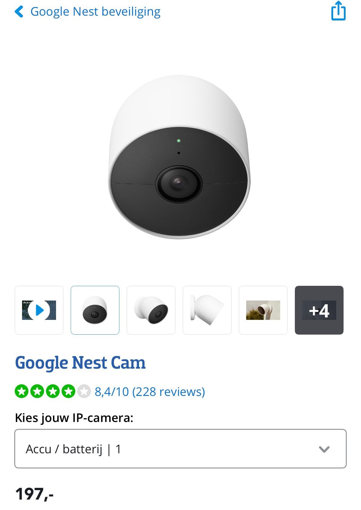 Google nest home camera set ‼️, Ophalen of Verzenden, Zo goed als nieuw