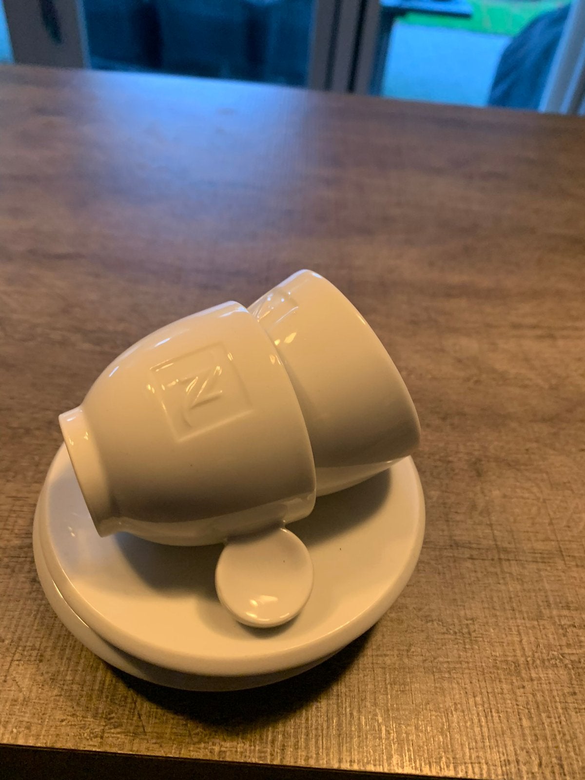 2 nieuwe Nespresso kopjes voor espresso, Ophalen of Verzenden, Overige stijlen, Kop(pen) en/of Schotel(s), Glas