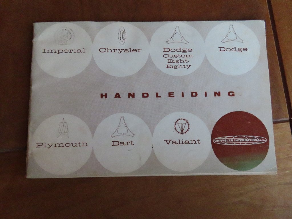 NL instructieboek Chrysler, Dodge, Plymouth, Imperial 1974, Ophalen of Verzenden