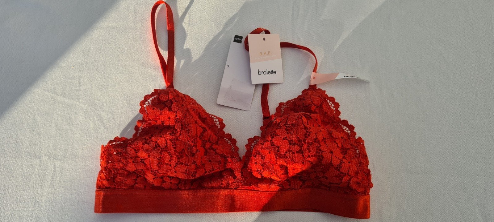 Rode bralette bh Hema, Maat S, Hema, Ophalen of Verzenden, Rood, BH