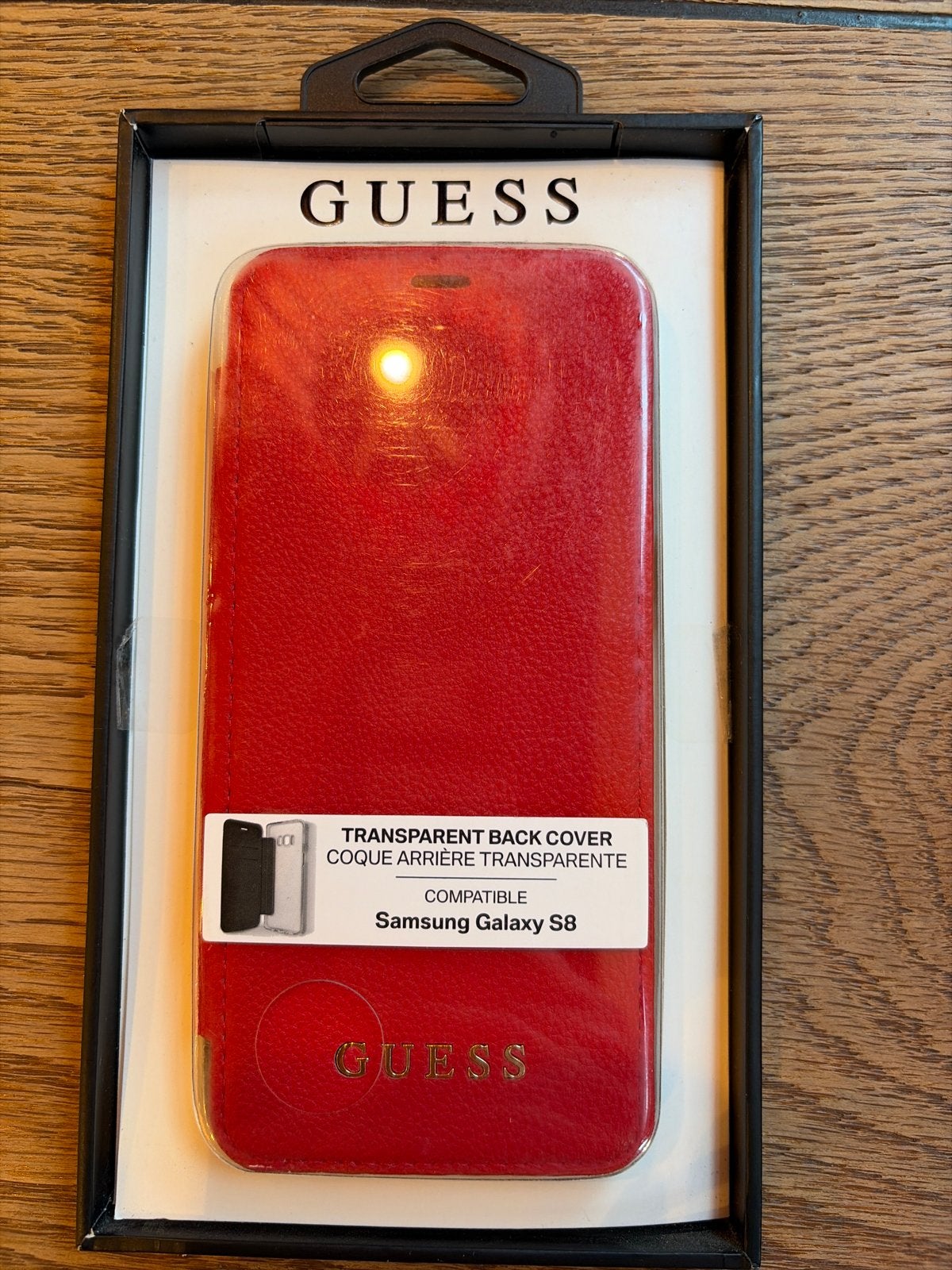 Guess Folio Case Rood voor Samsung Galaxy S8, Ophalen of Verzenden, Nieuw, Hoesje of Tasje