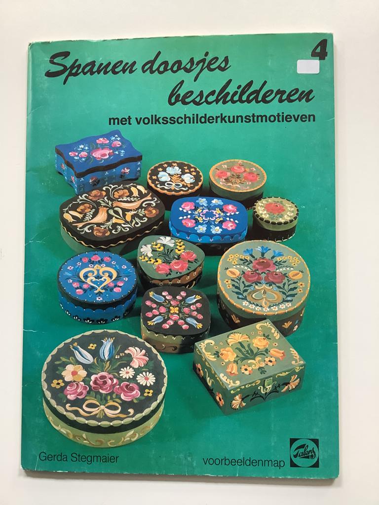 Spaanen doosjes beschilderen met volksschilderkunstmotieven, Ophalen of Verzenden, Gebruikt, Penseel of Kwast