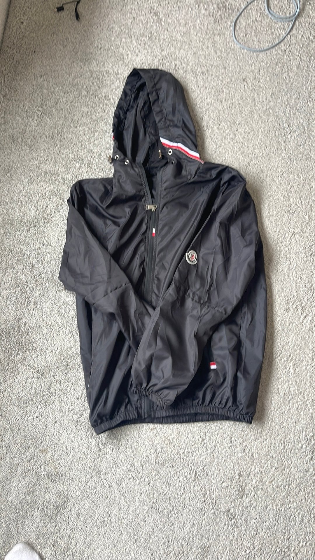 Mocnler windbreaker maat Xs-S, Kleding | Heren, Verzenden, Nieuw, Maat 46 (S) of kleiner, Zwart