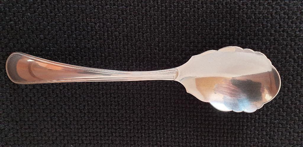 Compôte-lepel zilver antiek, Ophalen of Verzenden