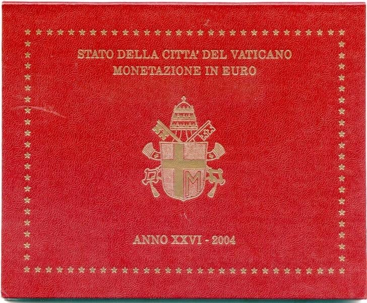 BU set Vaticaan 2004 Blister - 1 cent t/m 2 euro, Verzenden, Vaticaanstad, Overige waardes, Setje
