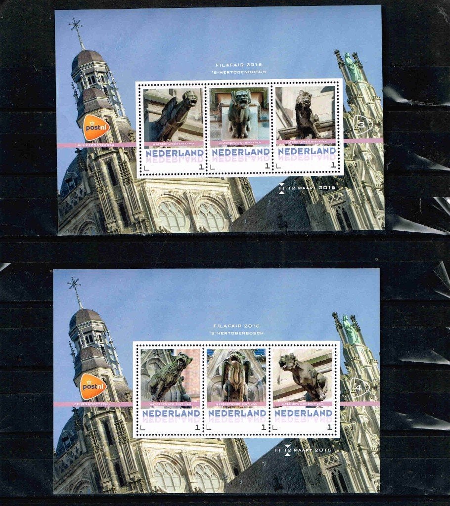 Filafair 2016 2 vel 3 persoonlijke beurs zegels /22b2, Ophalen of Verzenden, Na 1940, Postfris